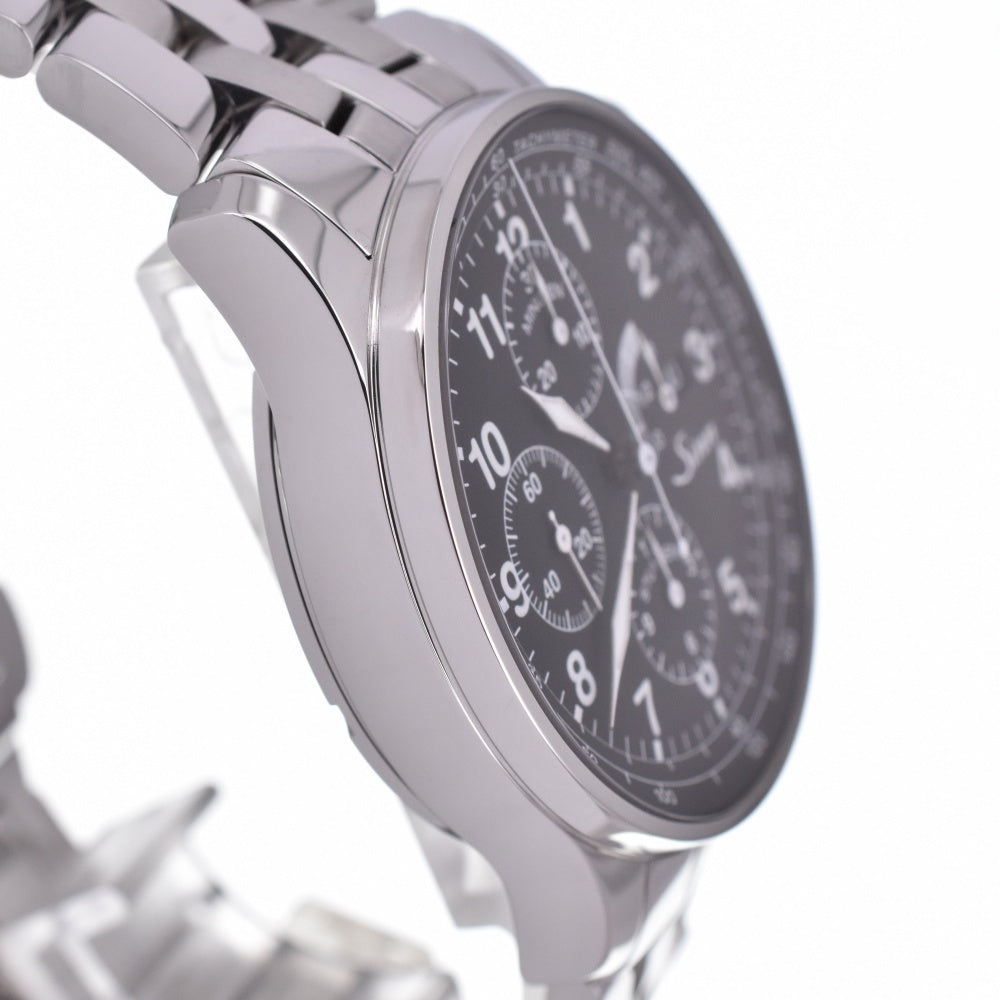 with paper Sinn Model 956 956 Chronograph Power Reserve Date black Dial Automatic Men's
 Watch C#138927