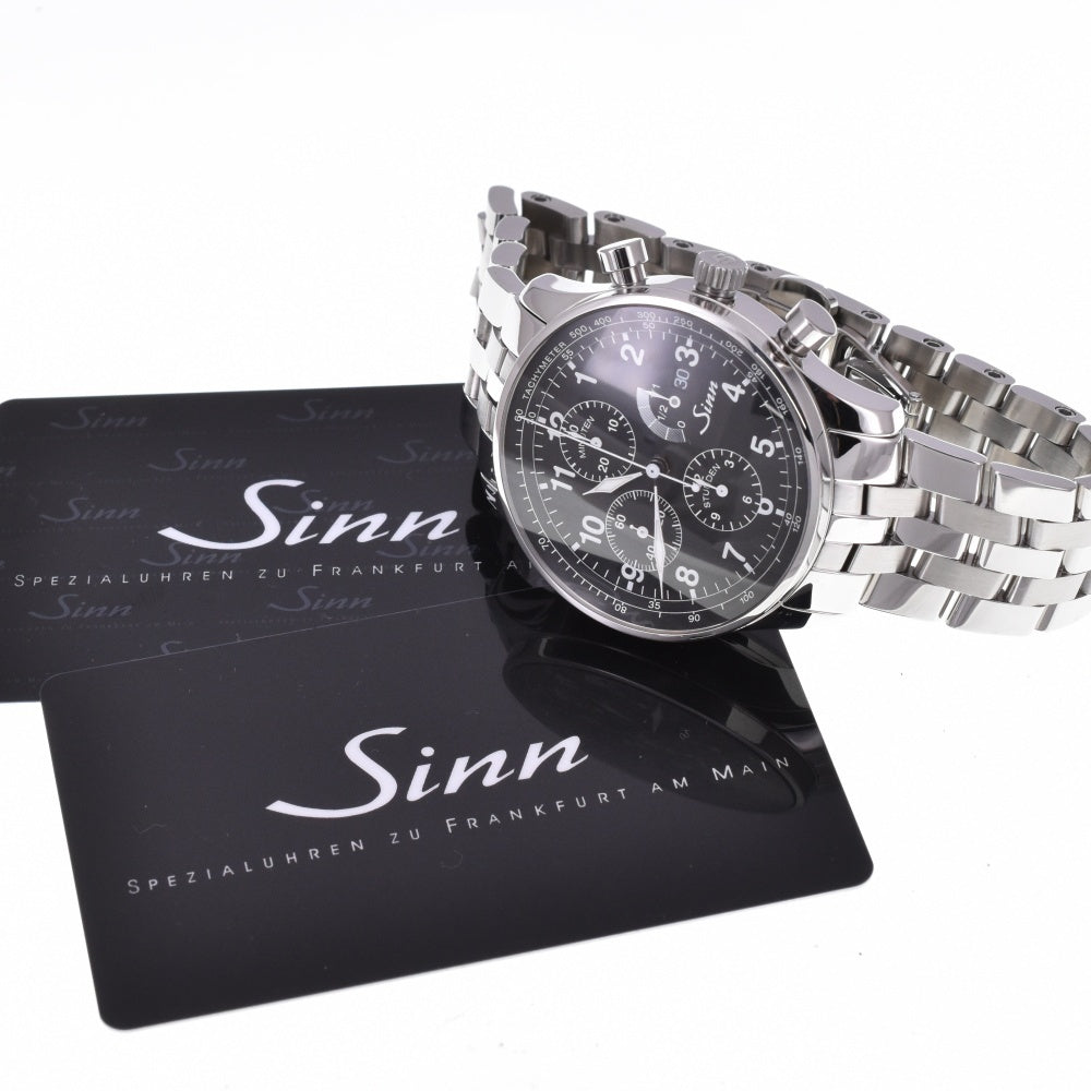 with paper Sinn Model 956 956 Chronograph Power Reserve Date black Dial Automatic Men's
 Watch C#138927