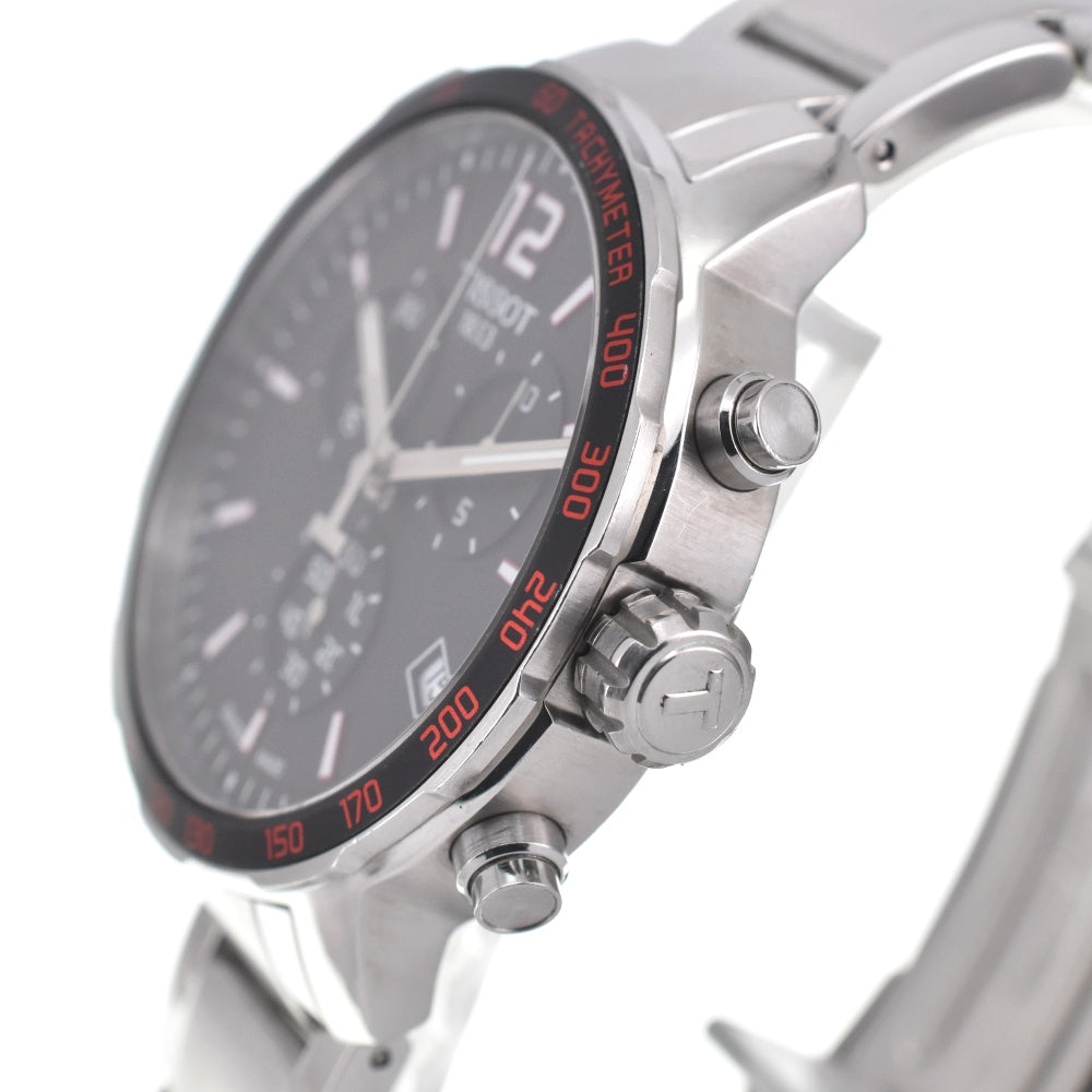 with paper TISSOT T-Sport T095.417.11.057.00 Chronograph Date gray Dial Quartz Men's
 Watch C#138928