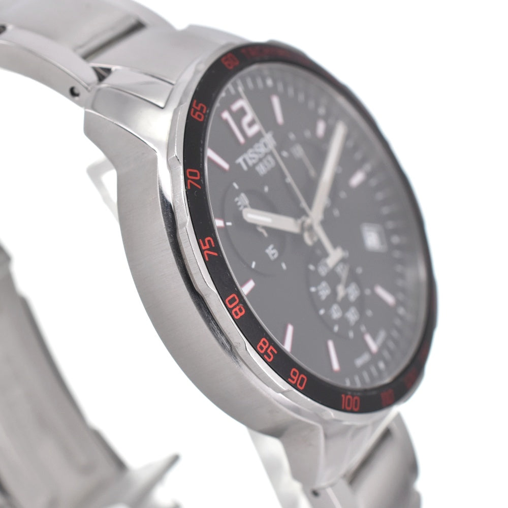 with paper TISSOT T-Sport T095.417.11.057.00 Chronograph Date gray Dial Quartz Men's
 Watch C#138928