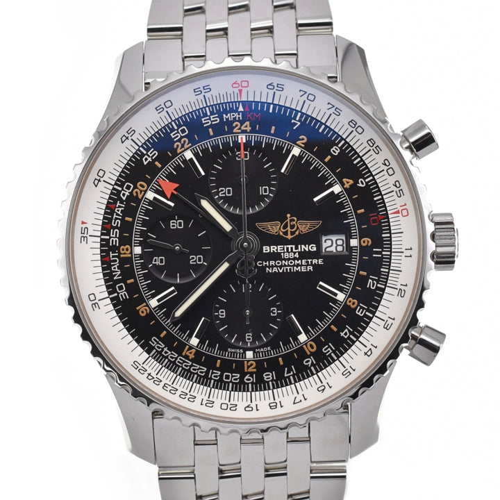BREITLING Navitimer World A24322 Chronograph Date GMT black Dial Automatic Men's
 Watch C#138931
