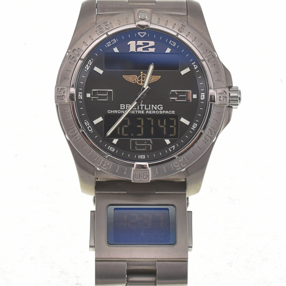 BREITLING Aerospace E79362 Alarm UTC black Dial Quartz Men's
 Watch C#138944