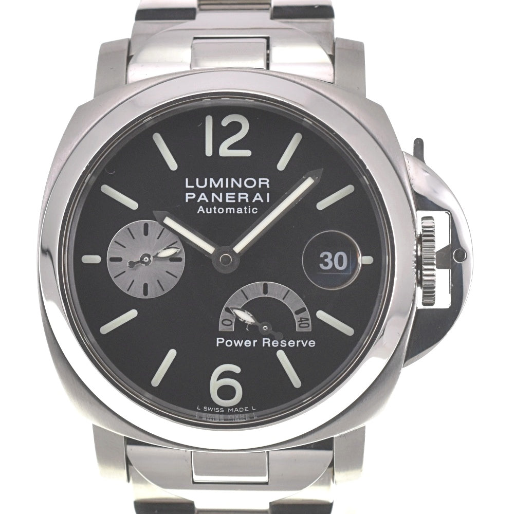 with paper PANERAI Luminor Power Reserve PAM00126 Small second date black Dial Automatic Men's
 Watch C#138954