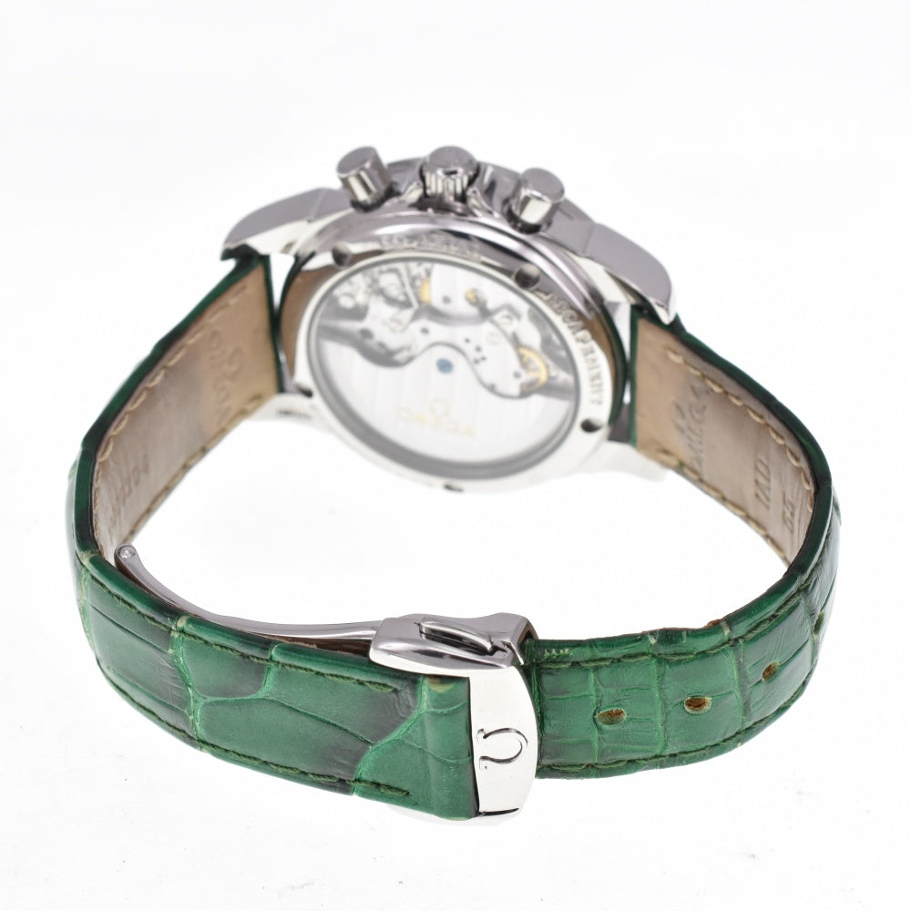 with paper OMEGA De Ville Coaxial 4878.90.39 Chronograph Date Green / white shell Dial Automatic Ladies
 Watch B#138956