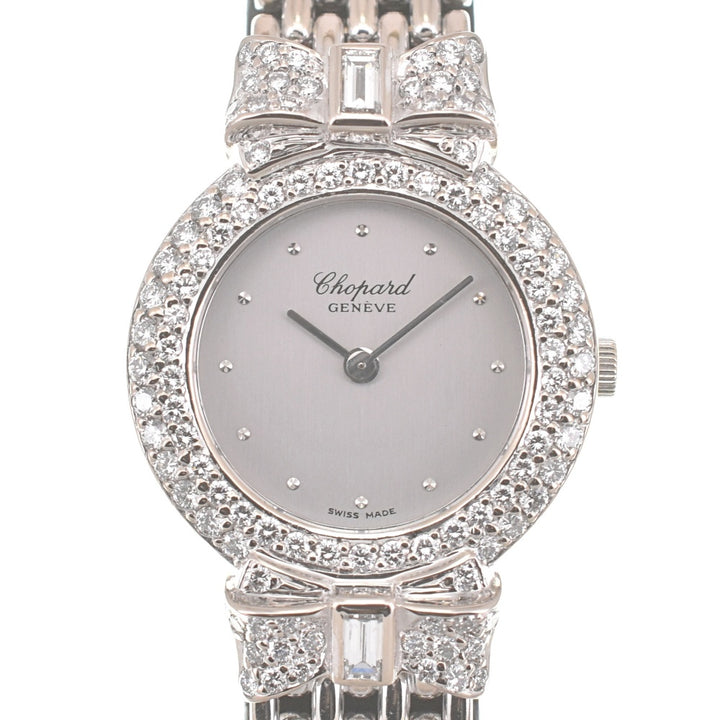 Chopard Classic 899 1 K18WG / Diamond Silver Dial Quartz Ladies
 Watch K#139031
