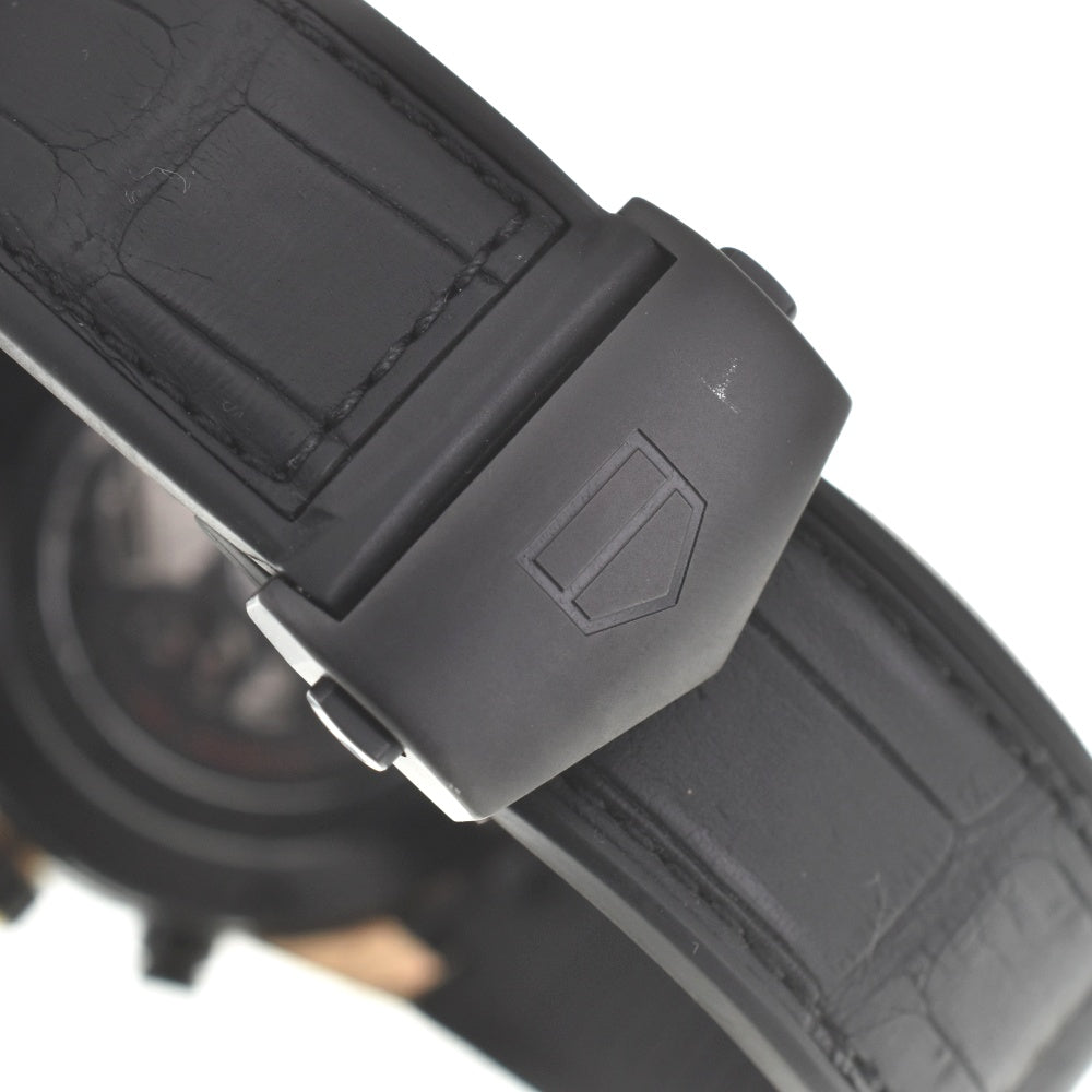 with paper TAG HEUER Carrera CAR2A5A.FT6044 Titanium/K18PG/Ceramic Black (skeleton) Dial Automatic Men's
 Watch C#139052