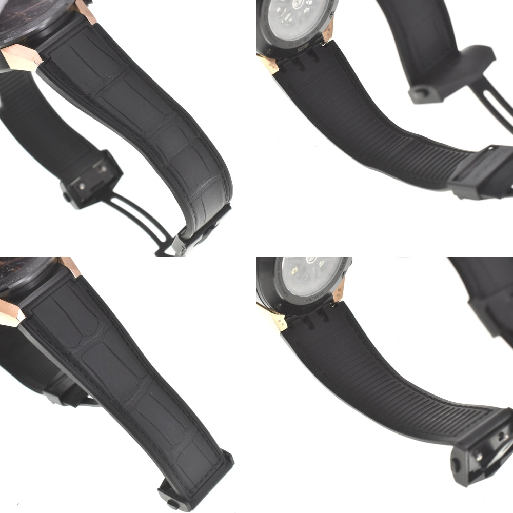 with paper TAG HEUER Carrera CAR2A5A.FT6044 Titanium/K18PG/Ceramic Black (skeleton) Dial Automatic Men's
 Watch C#139052