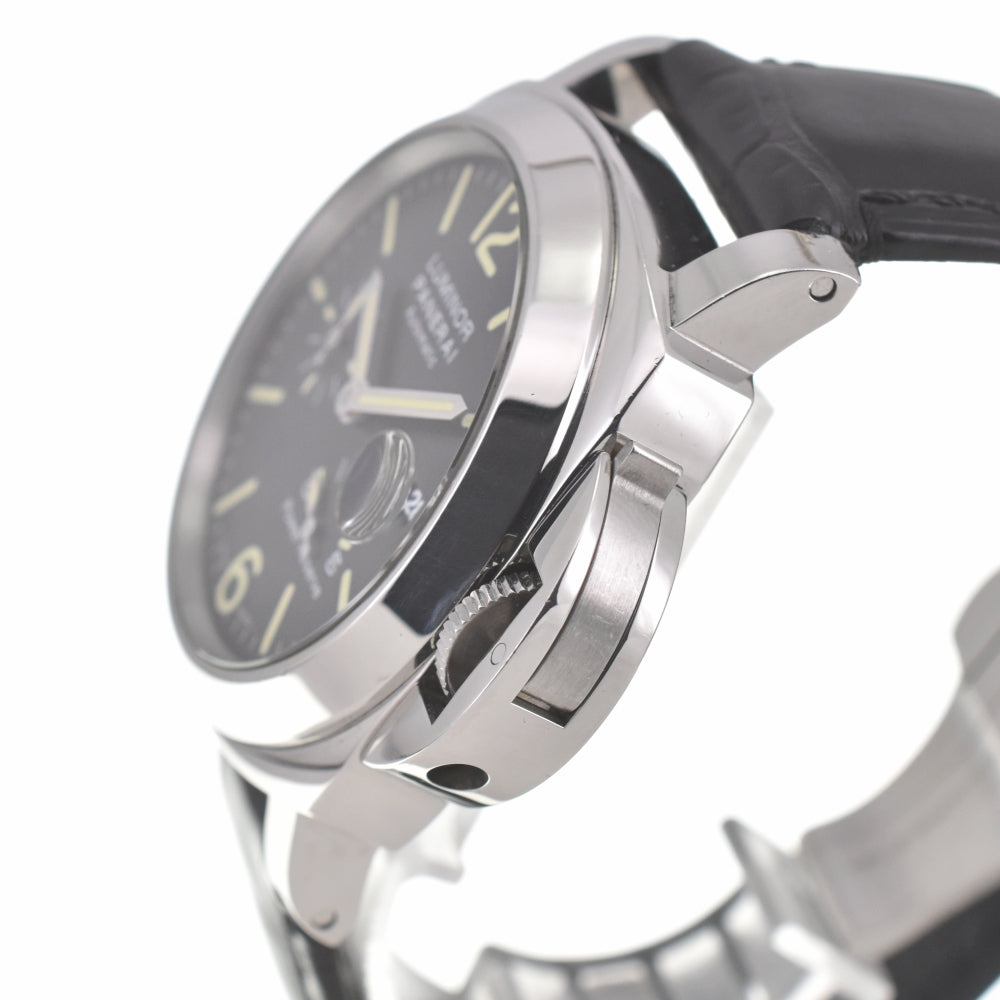 with paper PANERAI Luminor PAM00090 Power reserve Small second date black Dial Automatic Men's
 Watch G#139056