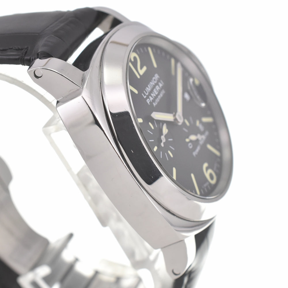 with paper PANERAI Luminor PAM00090 Power reserve Small second date black Dial Automatic Men's
 Watch G#139056