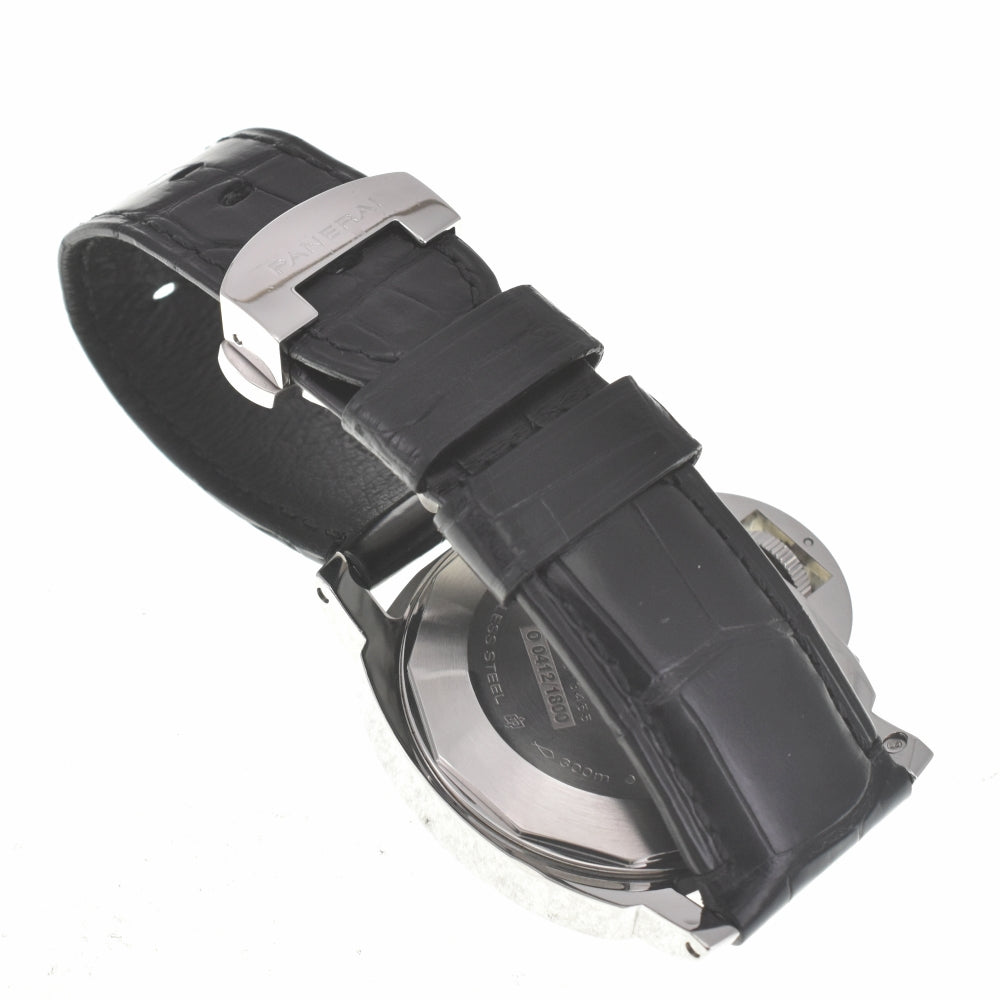 with paper PANERAI Luminor PAM00090 Power reserve Small second date black Dial Automatic Men's
 Watch G#139056