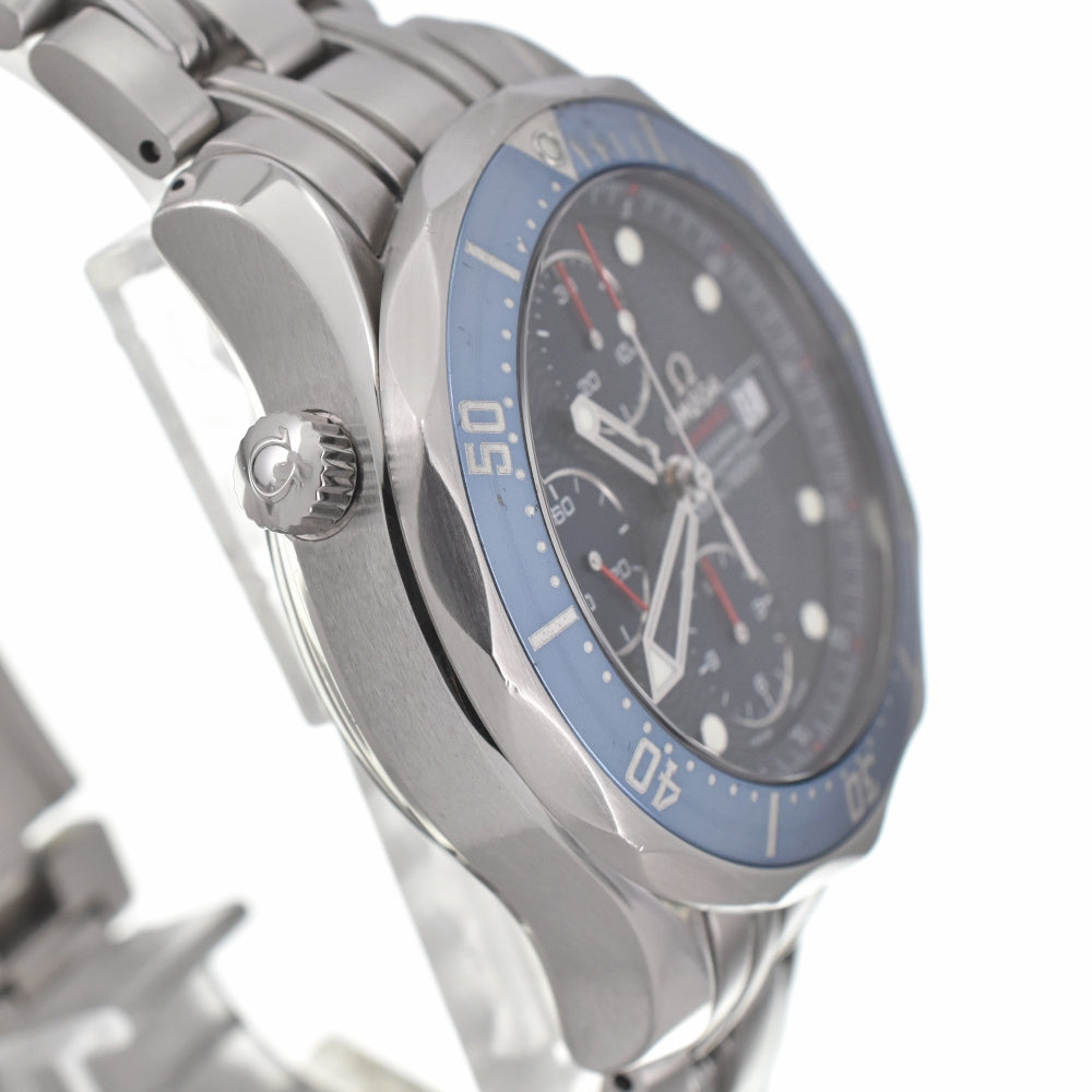 with paper OMEGA Seamaster 300m 2225.80 Chronograph blue Dial Automatic Men's
 Watch C#139059