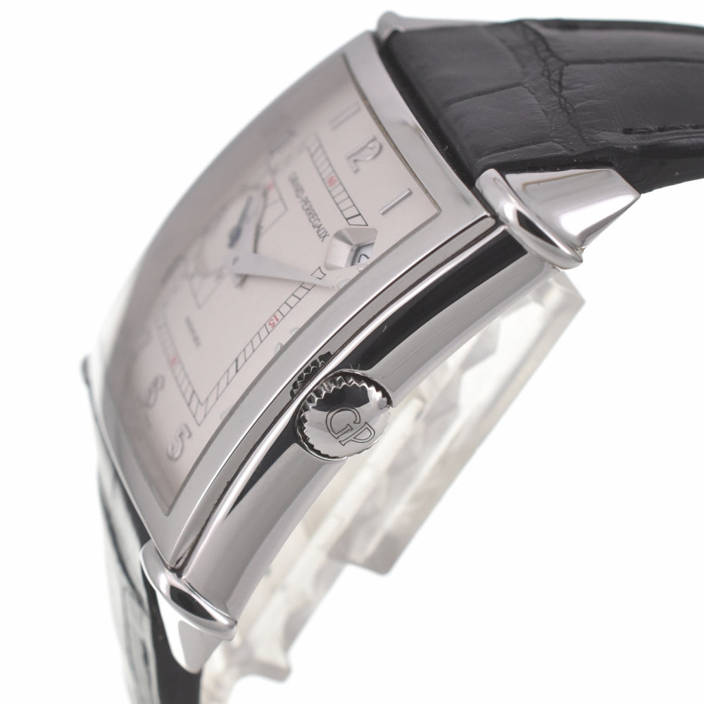 with paper GIRARD-PERREGAUX Vintage 1945 25835-11-111-0 Small second date Silver Dial Automatic Men's
 Watch G#139060