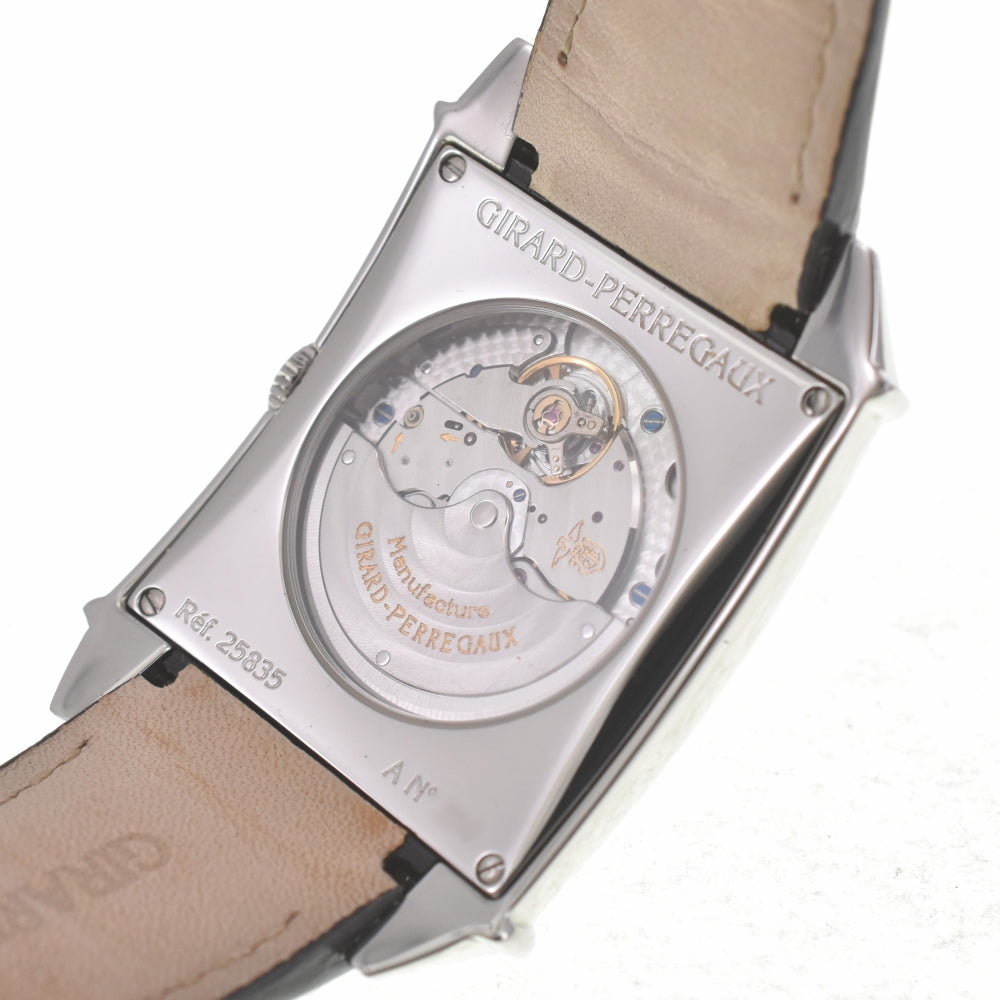 with paper GIRARD-PERREGAUX Vintage 1945 25835-11-111-0 Small second date Silver Dial Automatic Men's
 Watch G#139060