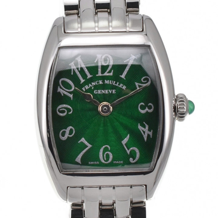 with paper FRANCK MULLER Tono Carbex Intermidier 2251QZ green Dial Quartz Ladies
 Watch D#139061