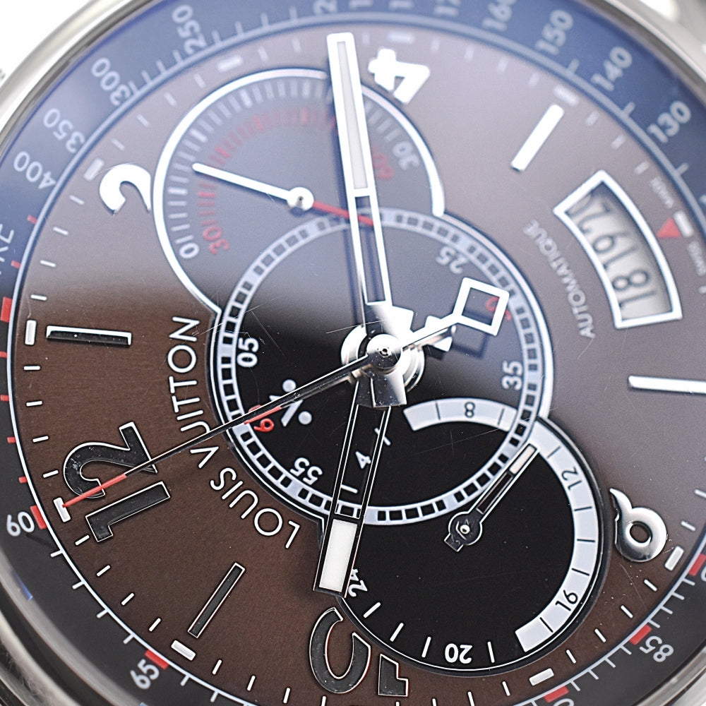 LOUIS VUITTON Tambour Q102A Limited to 688 pieces worldwide, chronograph Brown Dial Automatic Men's
 Watch G#139062