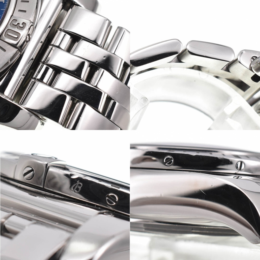 with paper BREITLING Chronomat 44 JSP Roman index AB0115 blue Dial Automatic Men's
 Watch D#139063