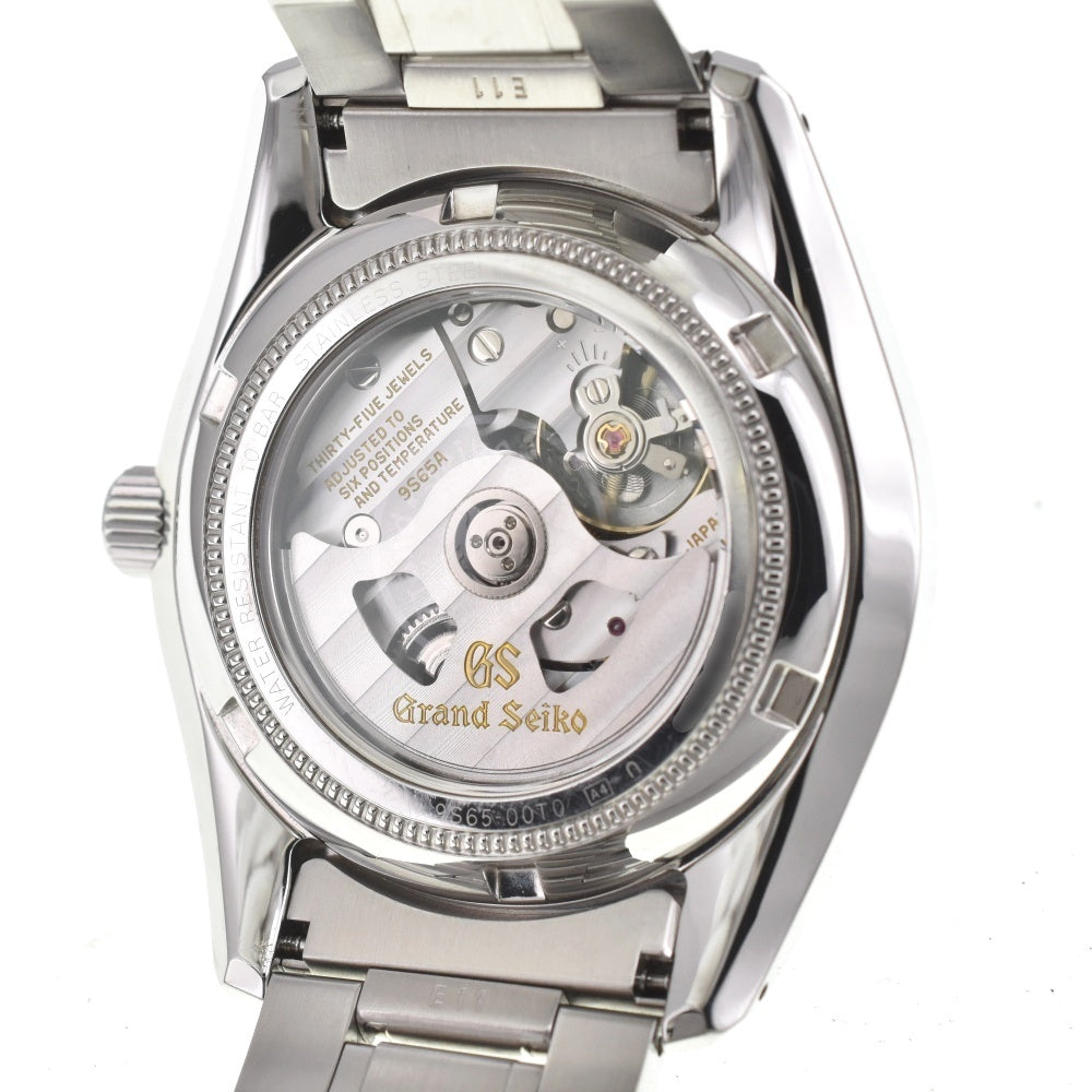 SEIKO Grand Seiko SBGR315/9S65-00T0 Heritage collection see-through back Silver Dial Automatic Men's
 Watch C#139075