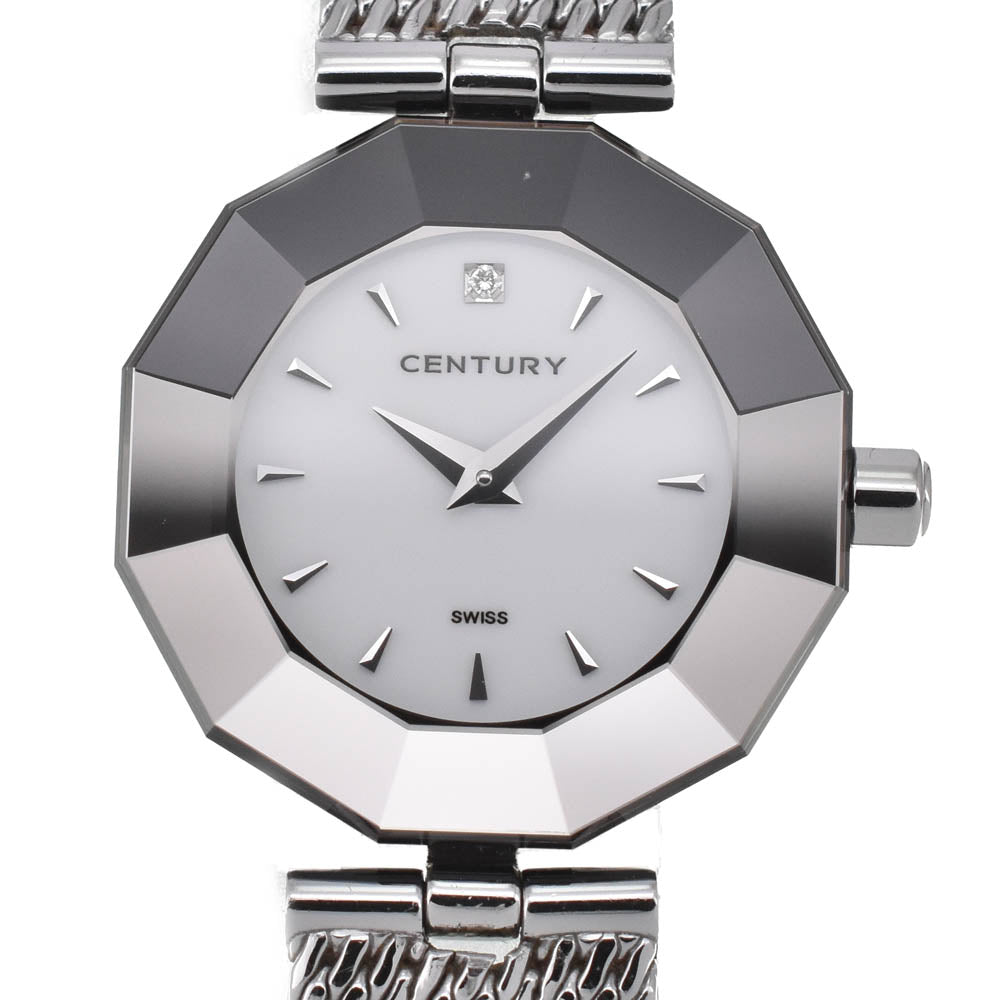 with paper CENTURY Time gem 606.7.Ｓ.551.11.SM 1P diamond white Dial Quartz Ladies
 Watch C#139080