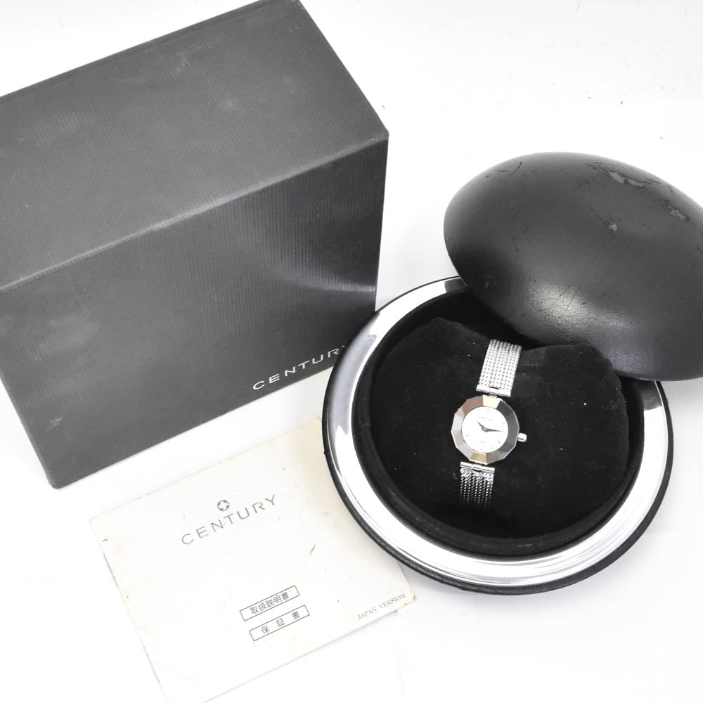 with paper CENTURY Time gem 606.7.Ｓ.551.11.SM 1P diamond white Dial Quartz Ladies
 Watch C#139080