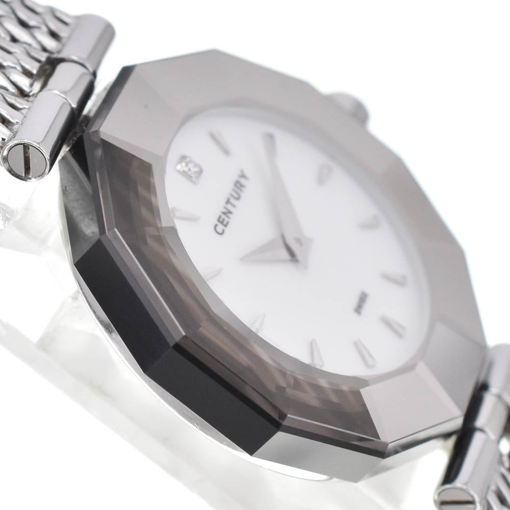 with paper CENTURY Time gem 606.7.Ｓ.551.11.SM 1P diamond white Dial Quartz Ladies
 Watch C#139080