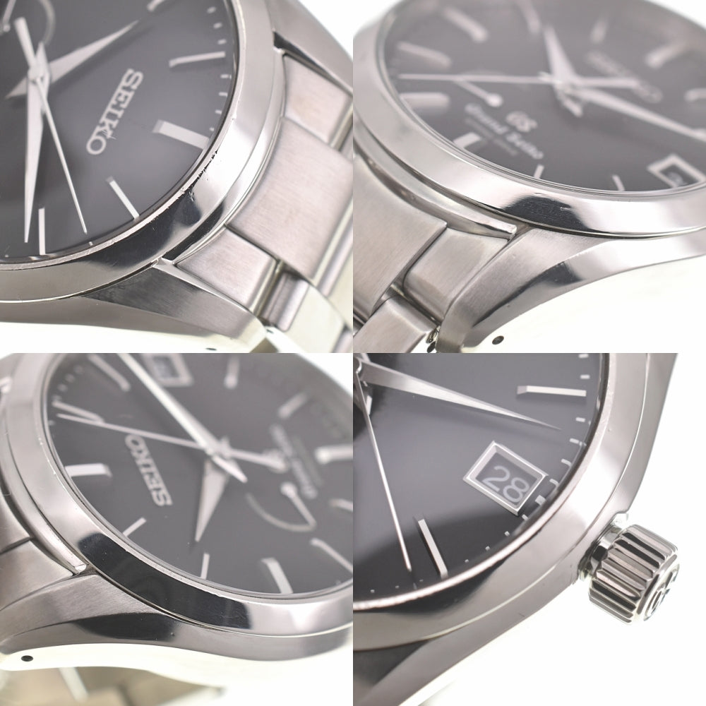 SEIKO Grand Seiko SBGA085/9R65-0BH0 Power reserve date black Dial Spring drive Men's
 Watch I#139100