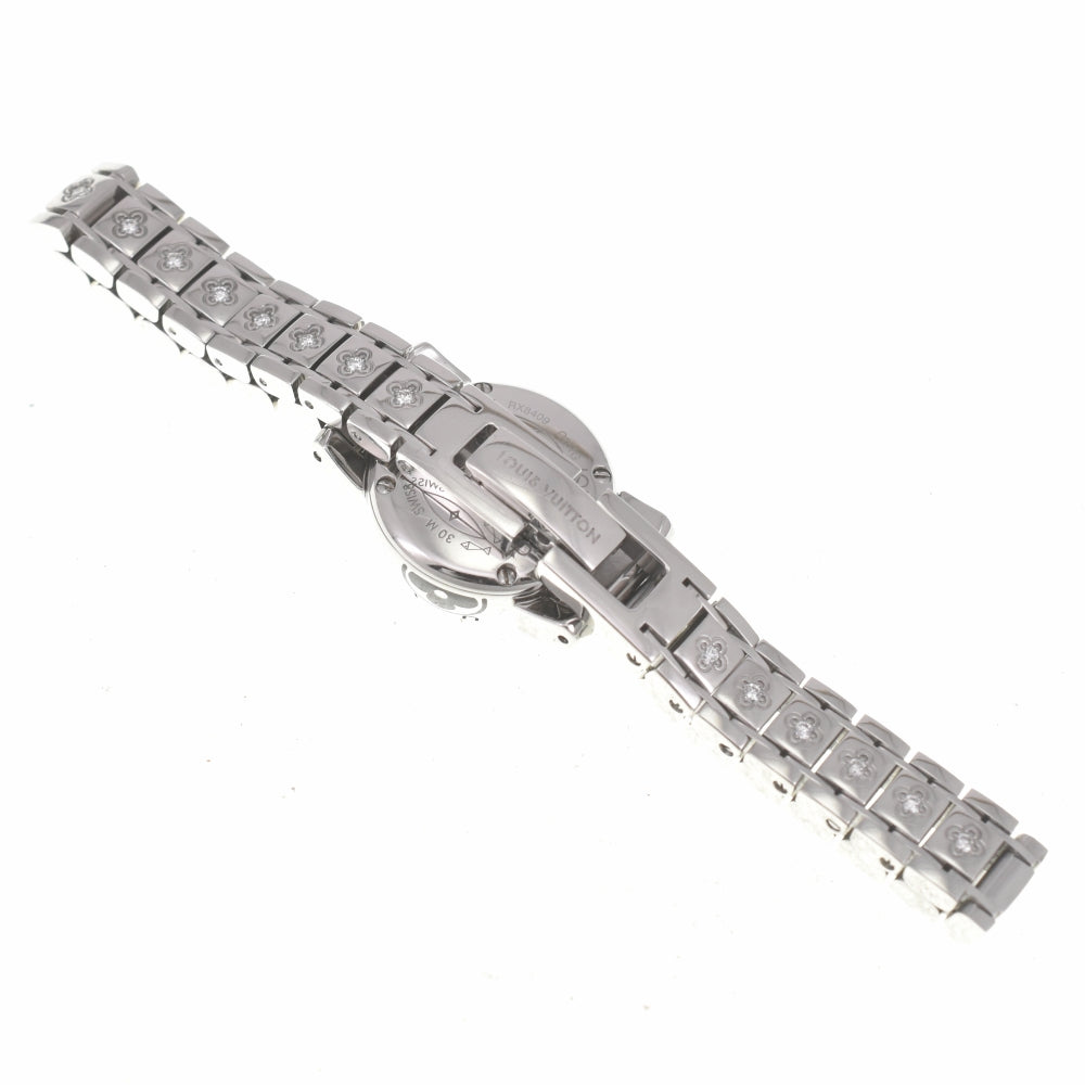 LOUIS VUITTON Tambour bijou Q151G diamond gray Dial Quartz Ladies
 Watch D#139114