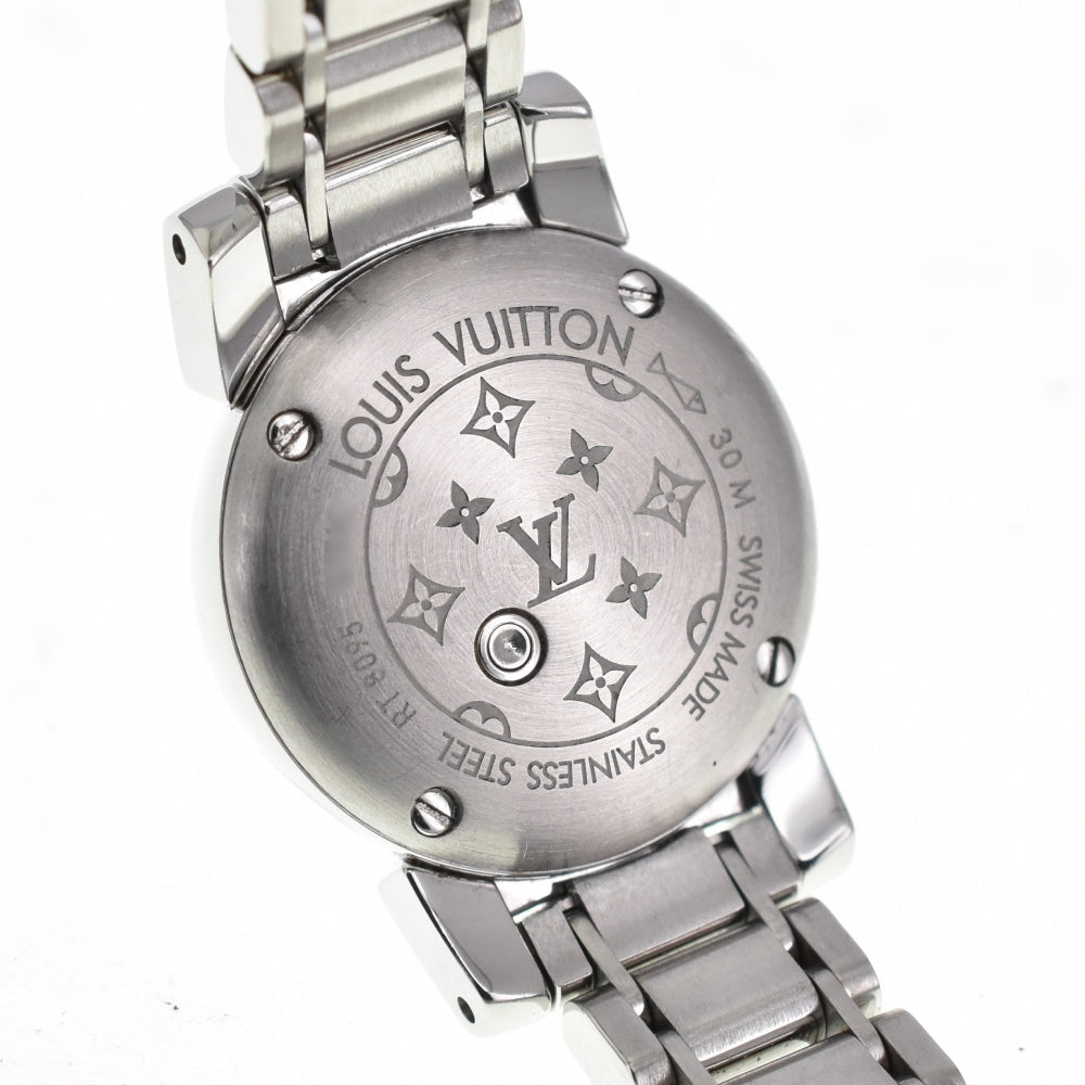 LOUIS VUITTON Tambour Viju Q151C Diamond in Bracelet White shell (monogram) Dial Quartz Ladies
 Watch D#139119