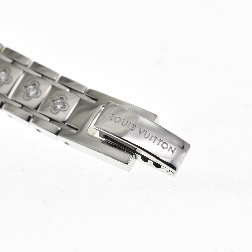 LOUIS VUITTON Tambour Viju Q151C Diamond in Bracelet White shell (monogram) Dial Quartz Ladies
 Watch D#139119