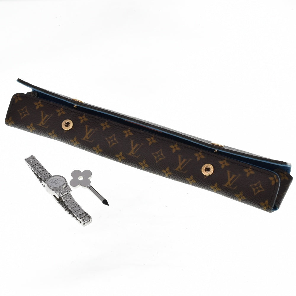 LOUIS VUITTON Tambour Viju Q151C Diamond in Bracelet White shell (monogram) Dial Quartz Ladies
 Watch D#139119