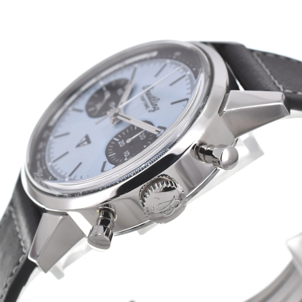with paper BREITLING top time triumph A23311 Ice blue Dial Automatic Men's
 Watch C#139129