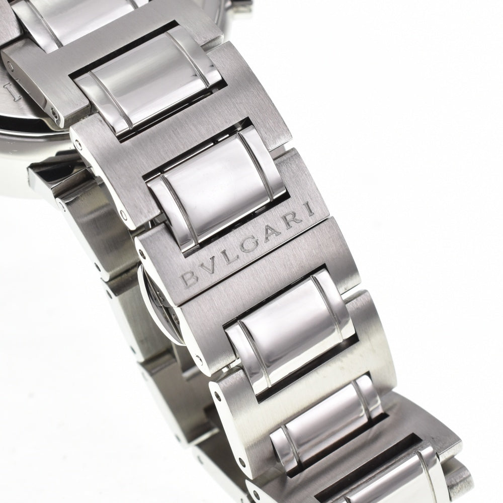 with paper BVLGARI Bulgari Bulgari BB38SSCH Chronograph Date black Dial Automatic Men's
 Watch D#139143