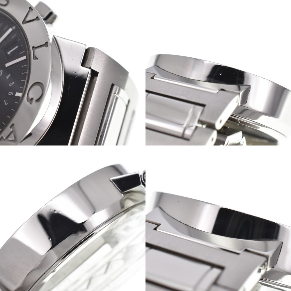 with paper BVLGARI Bulgari Bulgari BB38SSCH Chronograph Date black Dial Automatic Men's
 Watch D#139143