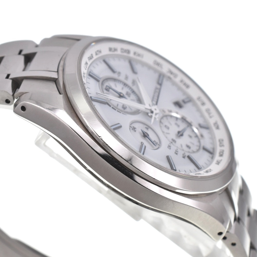 with paper CITIZEN Atessa Eco Drive AT8040-57A titanium white Dial Radio Sync Solar Men's
 Watch C#139148