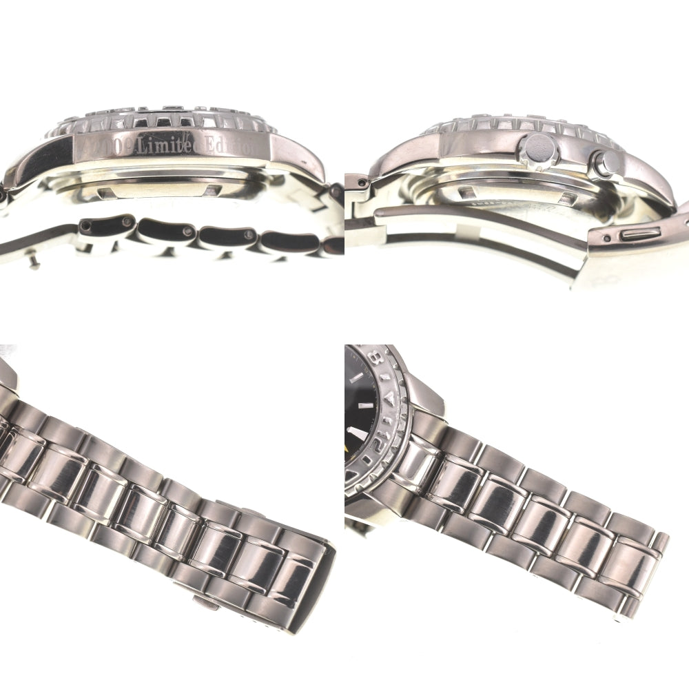 SEIKO Brightz Kinetic GMT SAGD003/5Ｍ65-0A70 Titanium Limited Edition black Dial Auto quartz Men's
 Watch I#139149