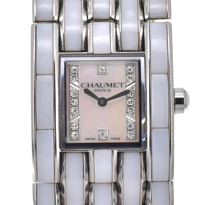 Chaumet Kesis W19635-35A diamond Pink shell Dial Quartz Ladies
 Watch D#139155
