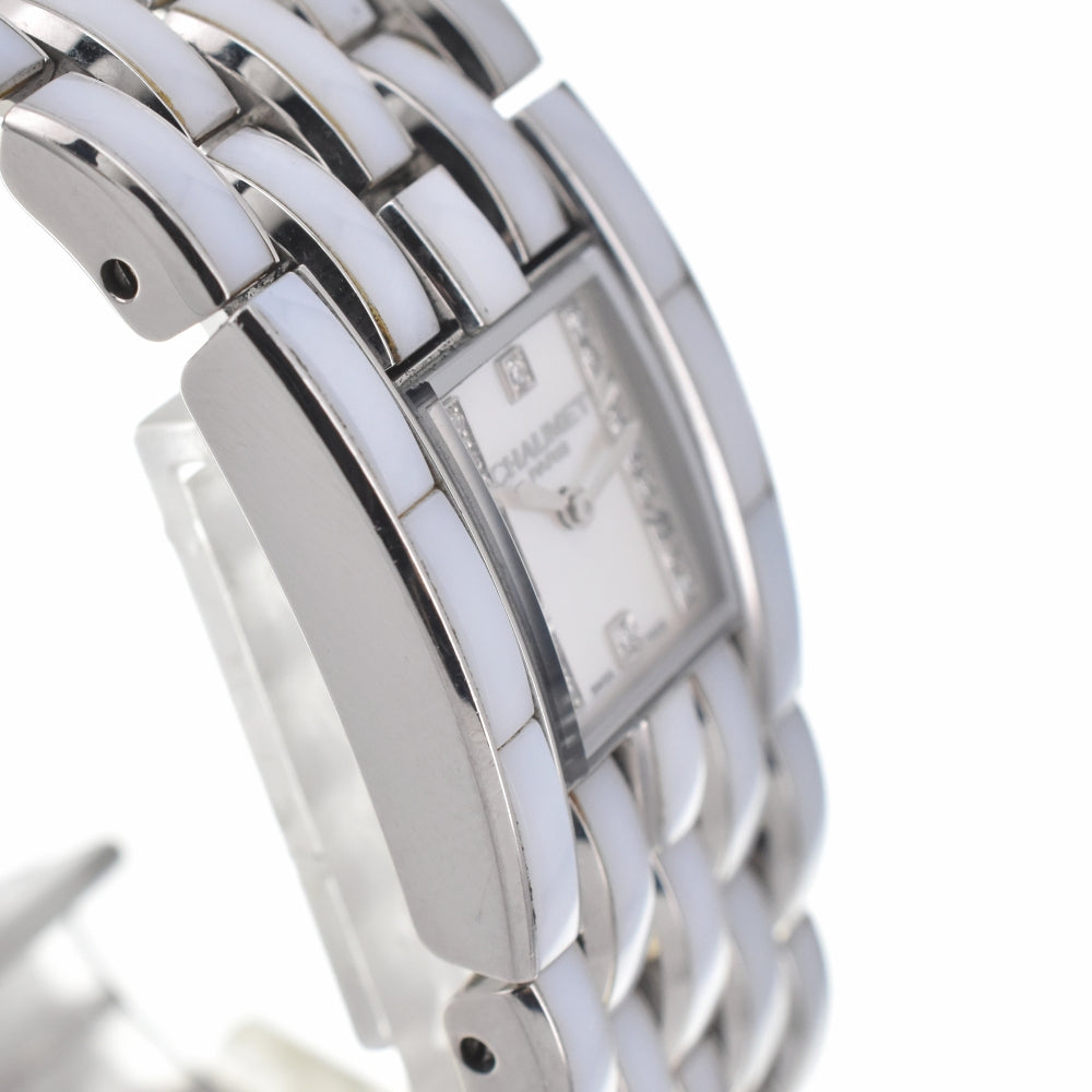 Chaumet Kesis W19635-35A diamond Pink shell Dial Quartz Ladies
 Watch D#139155