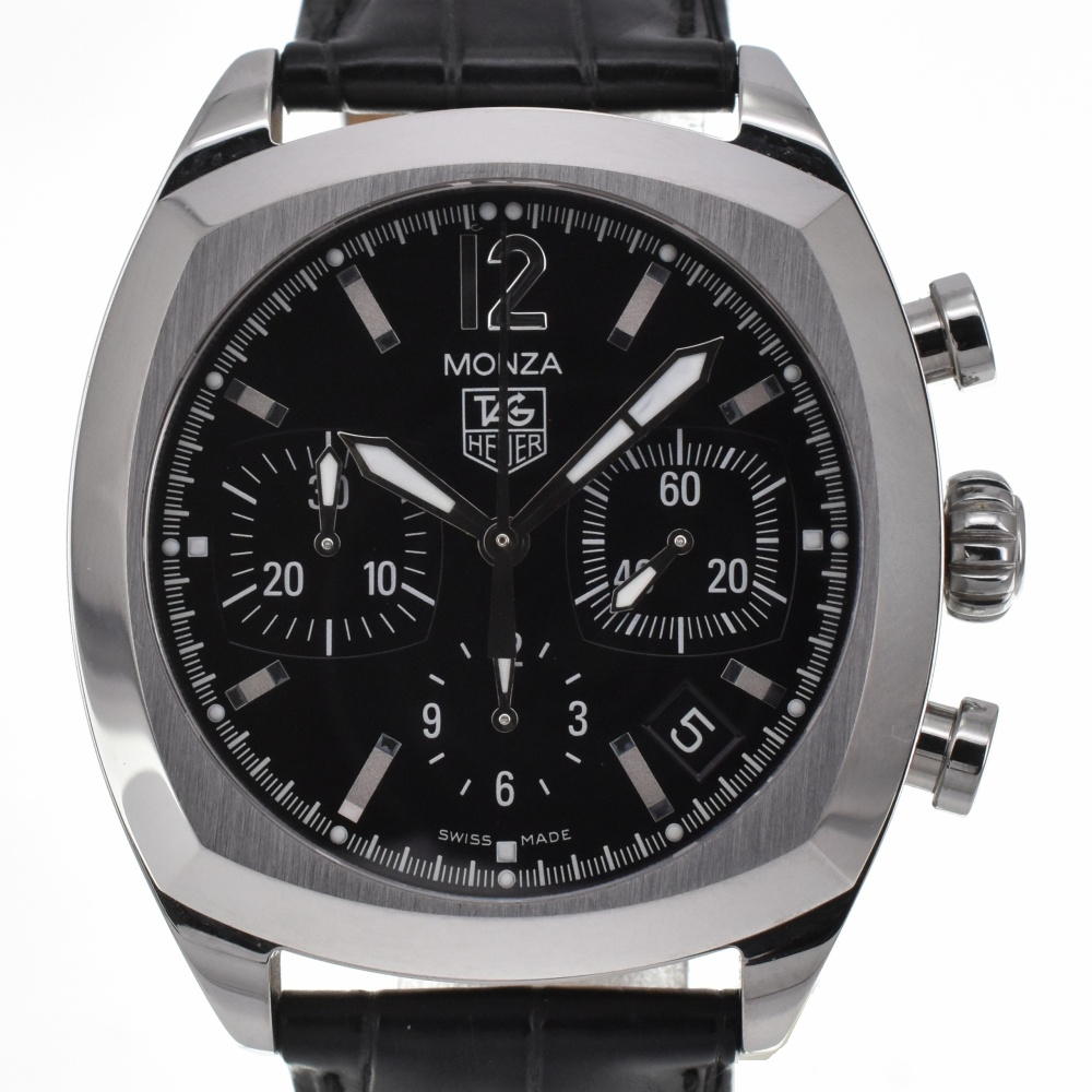 TAG HEUER Monza CR2113 Chronograph Date black Dial Automatic Men's
 Watch C#139162