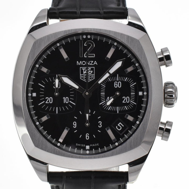 TAG HEUER Monza CR2113 Chronograph Date black Dial Automatic Men's
 Watch C#139162