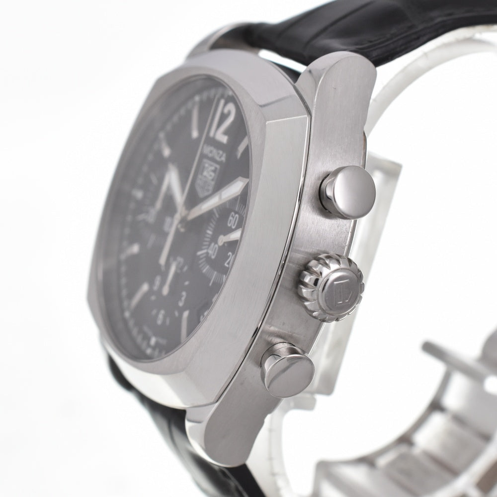 TAG HEUER Monza CR2113 Chronograph Date black Dial Automatic Men's
 Watch C#139162