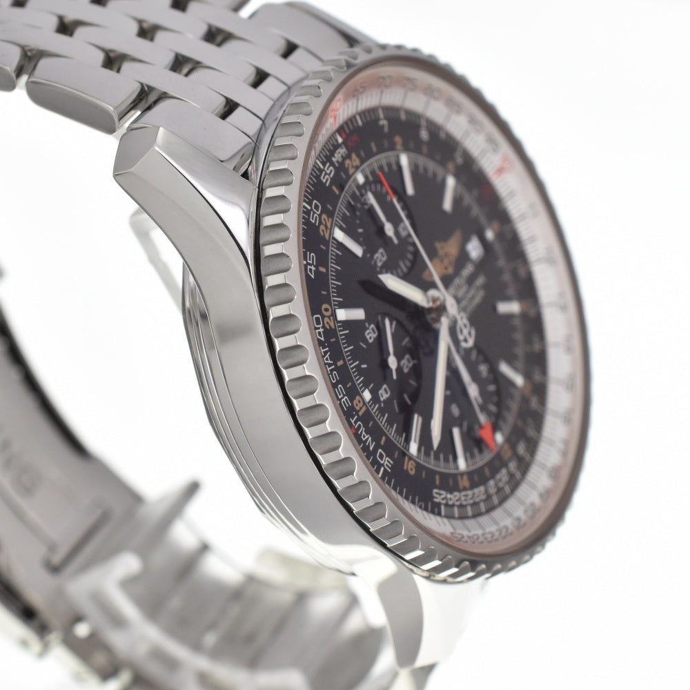 BREITLING Navitimer World A24322 Chronograph Date GMT black Dial Automatic Men's
 Watch D#139178
