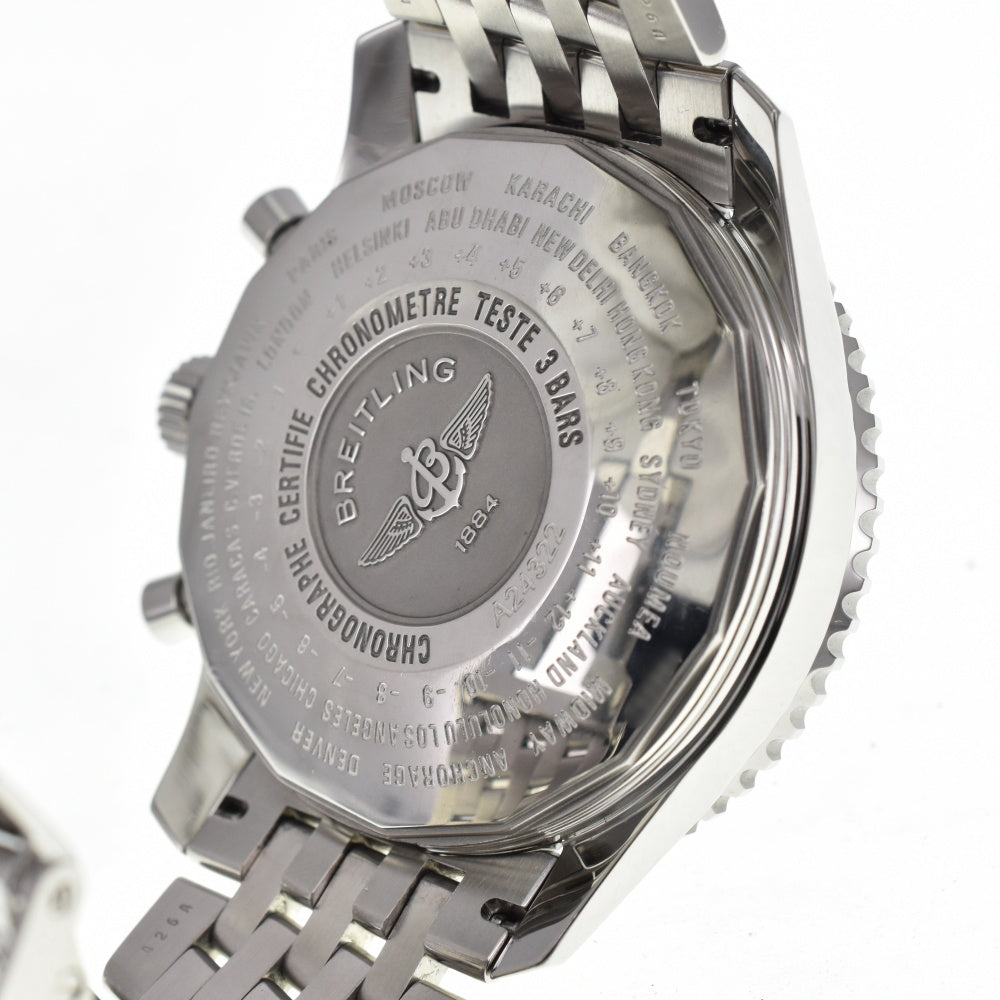 BREITLING Navitimer World A24322 Chronograph Date GMT black Dial Automatic Men's
 Watch D#139178