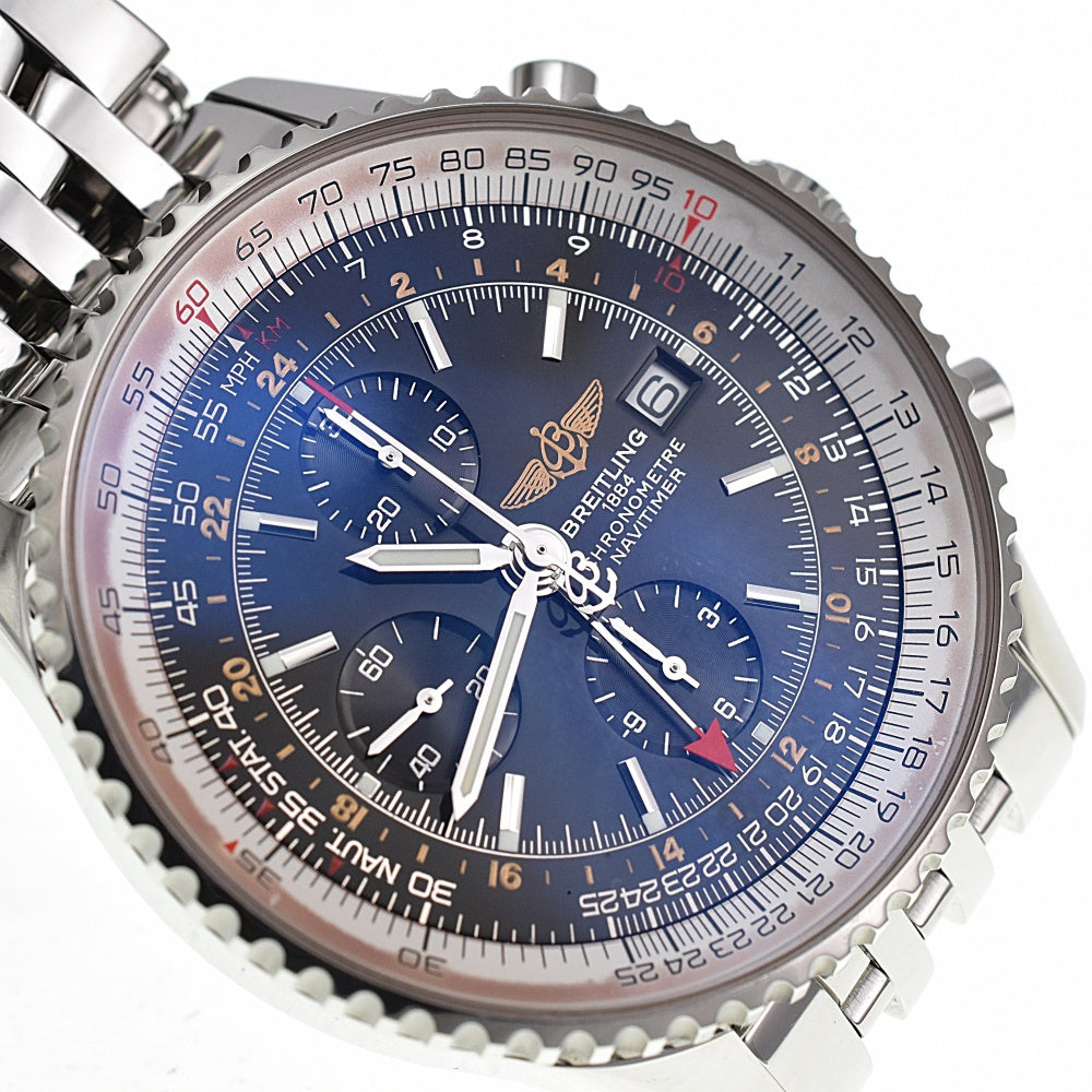 BREITLING Navitimer World A24322 Chronograph Date GMT black Dial Automatic Men's
 Watch D#139178