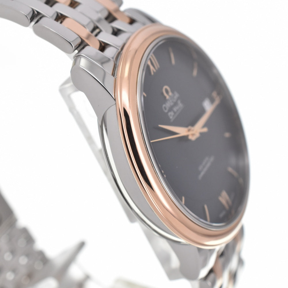 with paper OMEGA De Ville Prestige 424.20.37.20.03.002 Date blue Dial Automatic Men's
 Watch C#139184