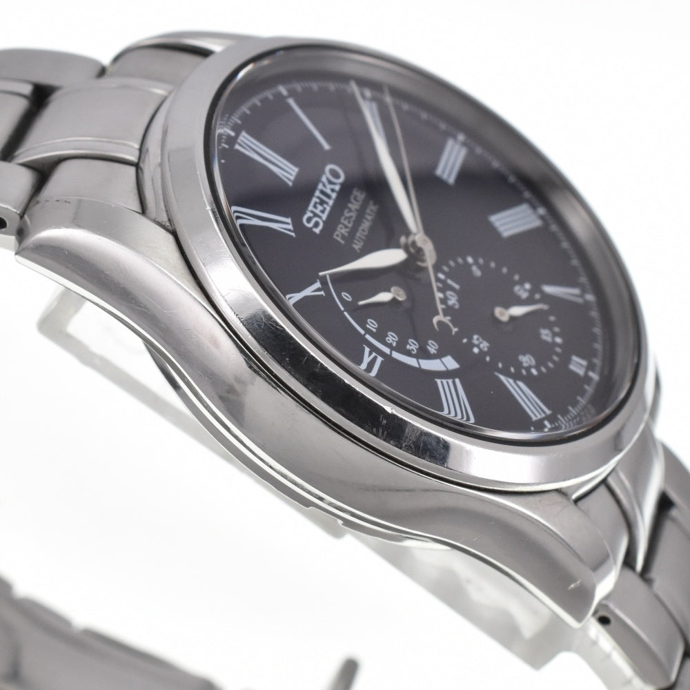 with paper SEIKO Presage SARW047 Blue Enamel Power Reserve Date dark blue Dial Automatic Men's
 Watch D#139209