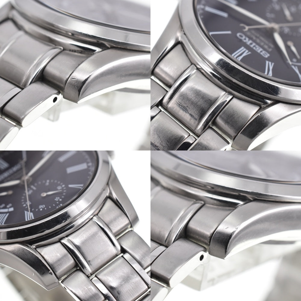 with paper SEIKO Presage SARW047 Blue Enamel Power Reserve Date dark blue Dial Automatic Men's
 Watch D#139209