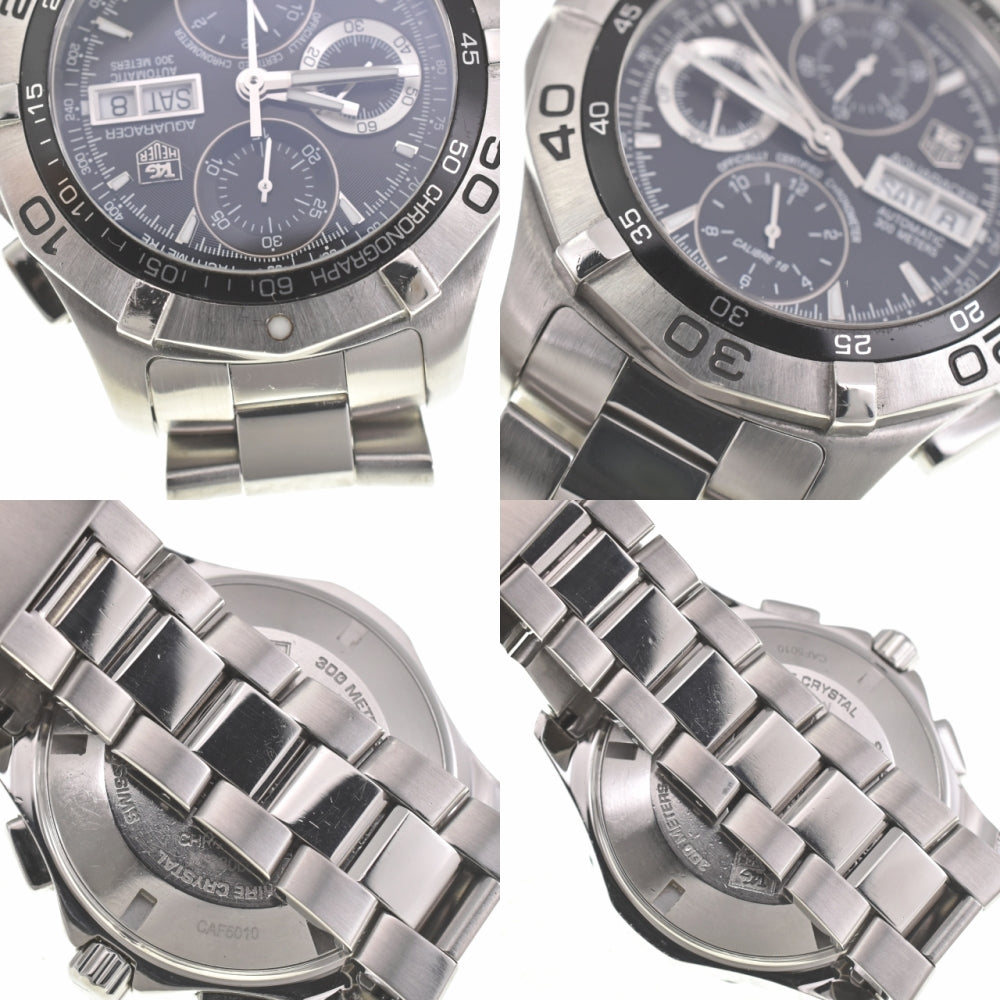 TAG HEUER Aqua racer CAF5010 Chronograph black Dial Automatic Men's
 Watch D#139210