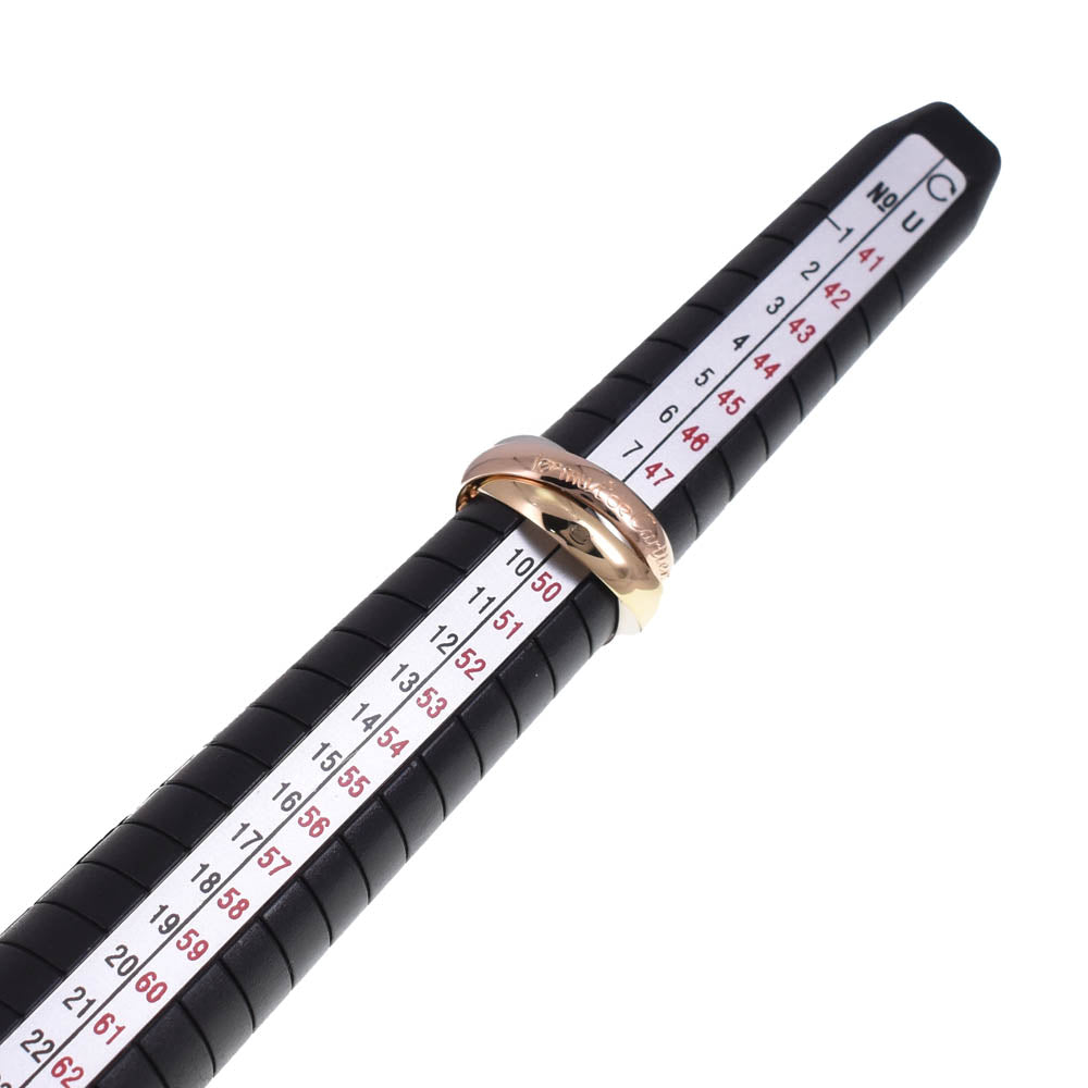 CARTIER Trinity 3-Row Ring Size 49/JP9 K18 Three Color Ladies
 jewelry S#139249