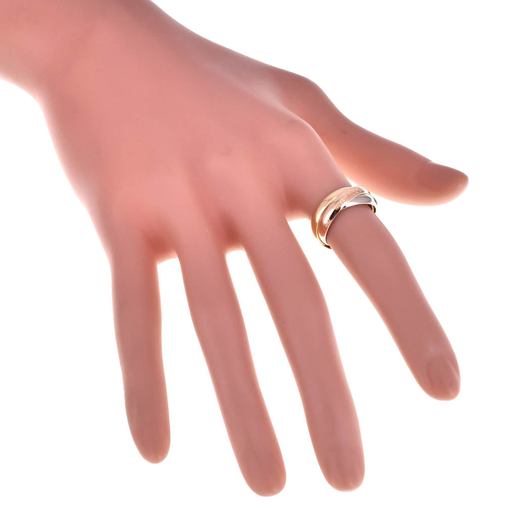 CARTIER Trinity 3-Row Ring Size 49/JP9 K18 Three Color Ladies
 jewelry S#139249
