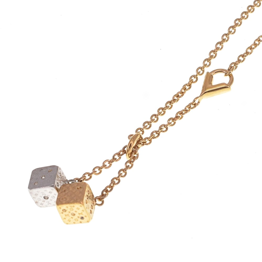 LOUIS VUITTON Lucky Gram Necklace M62804 Ladies
 jewelry S#139255