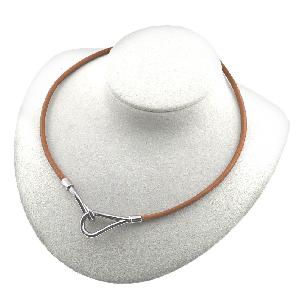 HERMES Jumbo Choker Necklace Bracelet Ladies
 jewelry S#139261